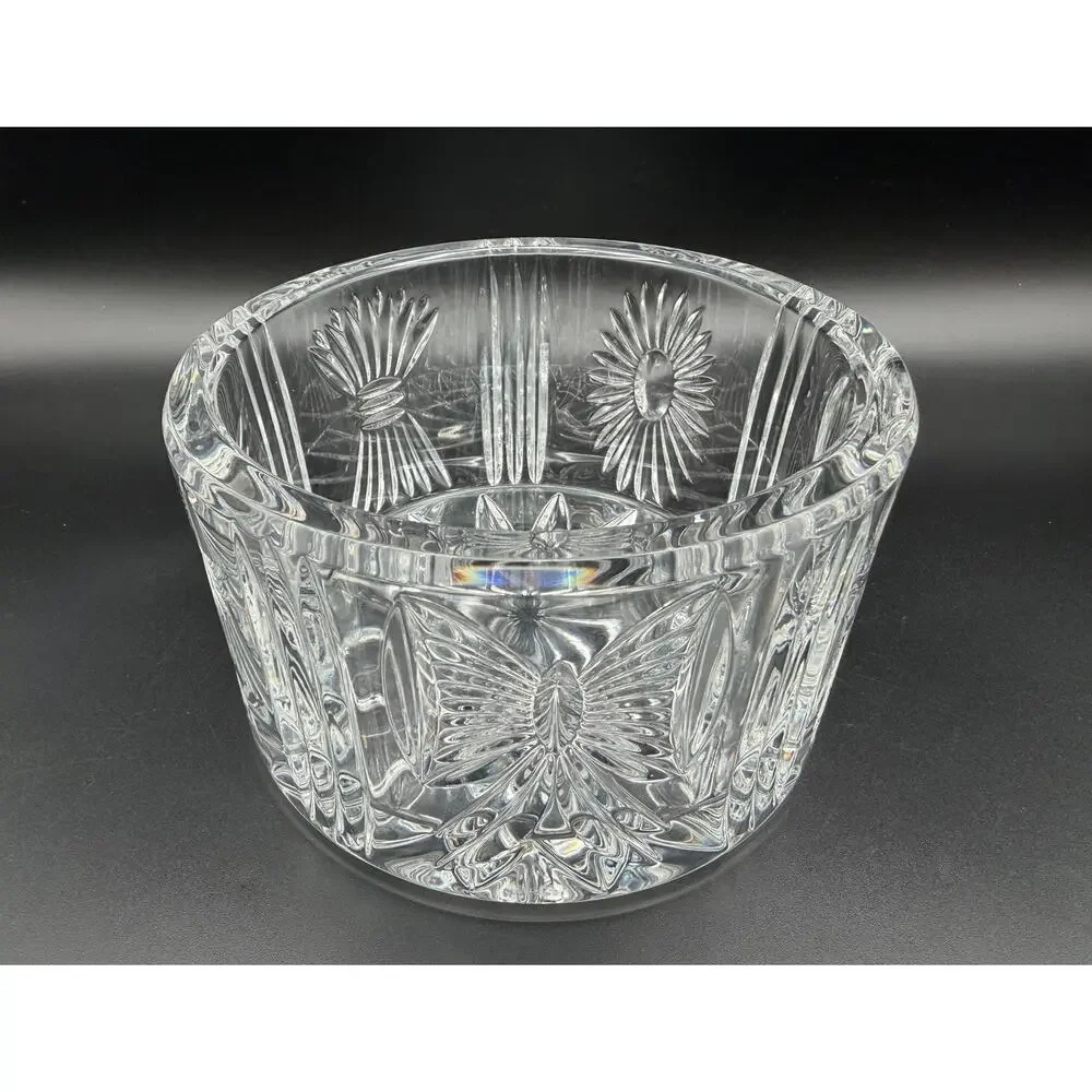 Waterford Crystal Millennium Collection Champagne Wine Bottle Coaster 5” VNTG